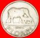 * ELEPHANT: MALAWI ★ FLORIN 1964! YEAR=TYPE! LOW START&#9733;NO RESERVE! Banda (1963-1994) - Malawi