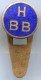 HBB - Vintage Pin Badge, Enamel, Button Hole - Altri & Non Classificati