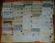 Lot De 100 Obliterations Mécaniques Sur Lettres Ou Cartes Postales  - Toutes Différentes - Oblitérations Mécaniques (flammes)