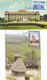 LOT 9X, THE WOODEN CHURCH, CM, MAXICARD, CARTES MAXIMUM, HUNGARY, ROMANIA,SEE SCAN . - Abbeys & Monasteries