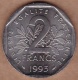 2 Francs 1993 Type SEMEUSE , Frappe Monnaie , Vème République - 2 Francs