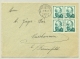 Schweiz - 1941 - 4x5c G.Keller In Block On Cover From Berg (Thurgau) To Nussbaumen - Lettres & Documents