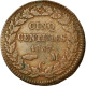 Monnaie, Monaco, Honore V, 5 Centimes, Cinq, 1837, Monaco, TB, Cuivre, KM:95.2a - 1819-1922 Onorato V, Carlo III, Alberto I