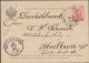 Russia Estonia 1885 Stationery Postcard 3 Kop Postal Vagon No. 40 TPO Reval To Heilbronn Germany (44_2634) - Briefe U. Dokumente