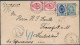 Russia Estonia 1890 Regd Stationery Envelope 7 Kop & Add Franking Laisgolm Lifland Jõgeva To Frankfurt (44_2648) - Briefe U. Dokumente