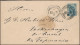 Russia Poland 1898 Stationery Envelope 7 Kop & 14 Kop Stamp Warsaw Train Station To Veckerhagen Kassel (44_2654) - Briefe U. Dokumente