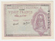 Tunisia 20 Francs 1945 VF++ Pick 18 - Tunesien