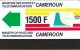 Cameroon,  CAM-07, 1500 Un F, Definitive Card, No Notch, 2 Scans. - Cameroun