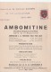 PREO ANJOU 4F SUR CARTE PUB MEDICAMENT AMBOMITINE POUR BORDEAUX GIRONDE       TDA116 - Pharmacy