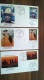 POLYNESIE - 1974 - SERIE YVERT N° PA 84/88 COMPLETE SUR ENVELOPPE FDC - TABLEAUX - COTE DES TIMBRES = 85 EUR - FDC