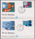 BRD FDC 1999 Nr.2077 - 2081  Wohlfahrt Der Kosmos ( D 3212 ) - 1991-2000