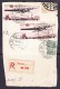 EXTRA11-17 PART OF COVER OF R-LETTER. COMMEMORATIVE STAMPS. - Briefe U. Dokumente