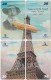 BRASIL C-341 Magnetic Telemar - Landmark, Eiffel Tower, Paris (Puzzle 1 Of 4) - Used - Brésil