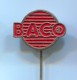 BACO -  Vintage Pin  Badge - Marques