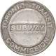 États-Unis, Toronto Transit Subway Commission, Jeton - Professionnels/De Société