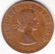 GRAN BRETAÑA 1962 ONE  PENNY  ELISABETH  II   EBC   CN 4432 - D. 1 Penny