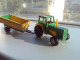 VINTAGE RARE TRACTOR MAJORETTE 1/65 Farm Tractor & Hay Trailer 1:65 1980 France - Vrachtwagens, Bus En Werken
