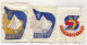 JUNGE PIONIERE, Junger Tourist & Sporthelfer, East Germany Ex DDR, Aufnaher / Patch, Orig. VEB Produkt, 3 Pieces - Patches