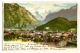 Interlaken Et La Jungfrau Farblitho 1904 Burgy Lith. - Interlaken