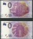 Billet 0 Euro 2016 Les Jacobins De Toulouse Les 2 Avec Le Même Numéro - Private Proofs / Unofficial