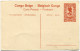 CONGO BELGE CARTE POSTALE ENTIER NEUF N°35 BOMA LE MARCHE - Stamped Stationery