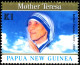 MOTHER TERESA-SET OF 2v-PAPUA NEW GUINEA-SCARCE-MNH-B9-679 - Madre Teresa