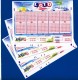 FDJ FRANCAISE DES JEUX TROIS GRILLES DE LOTO SIMPLE NEUVES RÉFÉRENCE 12-50-05 (LOTO LOTERIE JEU) - Documents