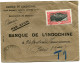 COTE FRANCAISE DES SOMALIS LETTRE PAR AVION DE LA BANQUE DE L´INDOCHINE SUCCURSALE DE DJIBOUTI DEPART DJIBOUTI 23 JAN 39 - Lettres & Documents