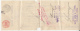 PROMISSORY NOTE, BANK, KING LEOPOLD II STAMPS, 1909, BELGIUM - Banco & Caja De Ahorros