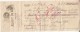 PROMISSORY NOTE, BANK, KING LEOPOLD II STAMPS, 1910, BELGIUM - Banque & Assurance