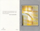 CPA FUNERALS, DEATH ANNOUNCEMENT, WHEAT, CROSS, BIBLE, 2 PARTS FOLDED - Funérailles