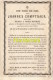 BIDPRENTJE JOANNES COMPTDAER JACOBUS CECILIA DEWILDE HOOGHLEDE 1829 1876 LITHO. ROUSSEALRE DR L STOCK - Hooglede