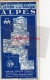 74 - 38-73-05-26-06-SNCF 1939 CARTE NEIGE-ALPES-ANNECY-ALBERTVILLE-MOUTIERS-DIE-EMBRUN-BEUIL-THONON-MEGEVE- - Dépliants Touristiques