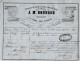 LETTRE DE VOITURE ROULAGE TRANSPORT J.M. BONNAUD  CONDE SUR NOIREAU LA FERTE MACE ET FLERS  1850 P. MONTLIEU V.SCANS - 1800 – 1899