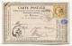 !!! CARTE PRECURSEUR CERES CACHET D´AIX EN OTHE ( AUBE ) 1875 - Cartes Précurseurs