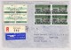 Schweiz Werbe 10.10.1947 Genève Poste Aérienne R-Brief Nach Timisoara Rumänien Via Erstflug Genf-Montevideo - Lettres & Documents