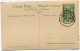 CONGO BELGE CARTE POSTALE ENTIER SURCHARGE EST AFRICAIN ALLEMAND (OCCUPATION BELGE) N°6 VERS LE KAGERA TRANSPORT DE..... - Stamped Stationery