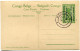 CONGO BELGE CARTE POSTALE ENTIER SURCHARGE EST AFRICAIN ALLEMAND (OCCUPATION BELGE) N°8  FORCE PUBLIQUE LE REPOS EST.... - Stamped Stationery