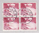 Schweiz Werbe 17.5.1950 Meilen Auf #301 Urtyp Im Viererblock Mit 2 Stempeln - Used Stamps