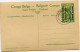 CONGO BELGE CARTE POSTALE ENTIER SURCHARGE EST AFRICAIN ALLEMAND (OCCUPATION BELGE) N°17 MAKALA UN HOPITAL DE BASE - Stamped Stationery