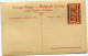 CONGO BELGE CARTE POSTALE ENTIER SURCHARGE EST AFRICAIN ALLEMAND (OCCUPATION BELGE) N°23 UN CAMP DANS LE RUANDA - Stamped Stationery