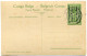 CONGO BELGE CARTE POSTALE ENTIER SURCHARGE EST AFRICAIN ALLEMAND (OCCUPATION BELGE) N°27 ECHELON DE MUNITIONS D'UNE..... - Stamped Stationery