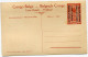 CONGO BELGE CARTE POSTALE ENTIER SURCHARGE EST AFRICAIN ALLEMAND (OCCUPATION BELGE) N°29 EN CARAVANE VERS TABORA - Stamped Stationery