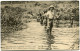 CONGO BELGE CARTE POSTALE ENTIER SURCHARGE EST AFRICAIN ALLEMAND (OCCUPATION BELGE) N°37 LES MARAIS DE LA KAGERA - Stamped Stationery