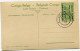 CONGO BELGE CARTE POSTALE ENTIER SURCHARGE EST AFRICAIN ALLEMAND (OCCUPATION BELGE) N°37 LES MARAIS DE LA KAGERA - Stamped Stationery