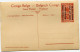 CONGO BELGE CARTE POSTALE ENTIER SURCHARGE EST AFRICAIN ALLEMAND (OCCUPATION BELGE) N°39 MALAGARASSI - Stamped Stationery