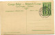 CONGO BELGE CARTE POSTALE ENTIER SURCHARGE EST AFRICAIN ALLEMAND (OCCUPATION BELGE) N°45 PONT DE FORTUNE SUR LA LUVONE - Entiers Postaux