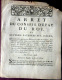 POSTE  COURRIER CORRESPONDANCE MALLE POSTE DILIGENCE ARRET PROTEGEANT LES MAITRES DE POSTES 1768 - Décrets & Lois