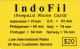 United States, $20, IndoFil Prepaid Phone Card, 2 Scans. - [3] Magnetkarten