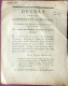 REVOLUTION FRANCAISE COCARDE TRICOLORE  DECRET QUI ENJOINT LES FEMMES DE PORTER LA COCARDE SOUS PEINE DE PRISON - Documents Historiques